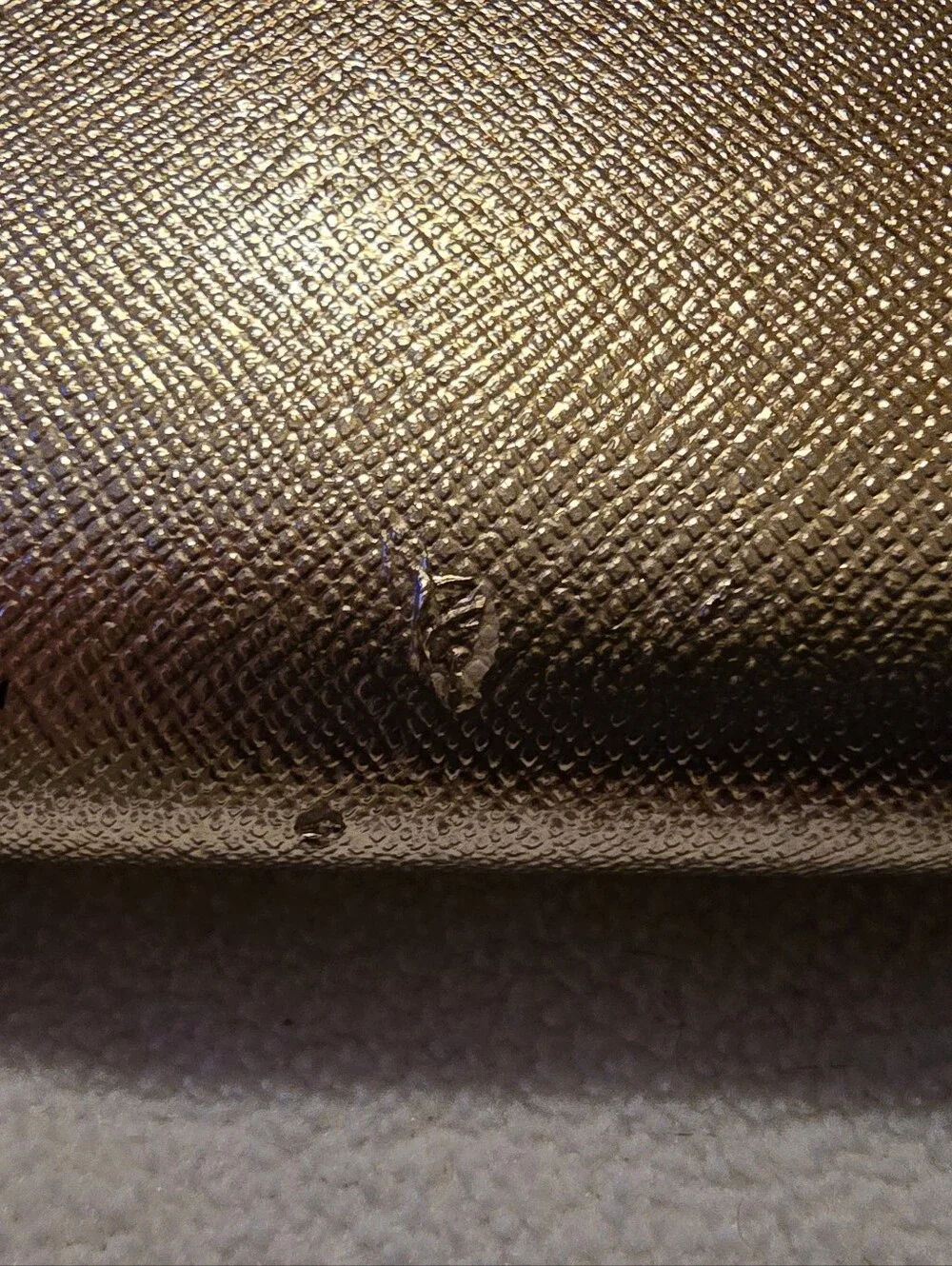 Kate Spade New York Staci small zip-around bifold wallet featuring a glittery ro